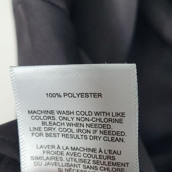 Express black satin twist front office siren classic workwear size large - Picture 4 of 9